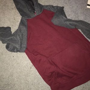 Red and Gray TEKGEAR Hoodie